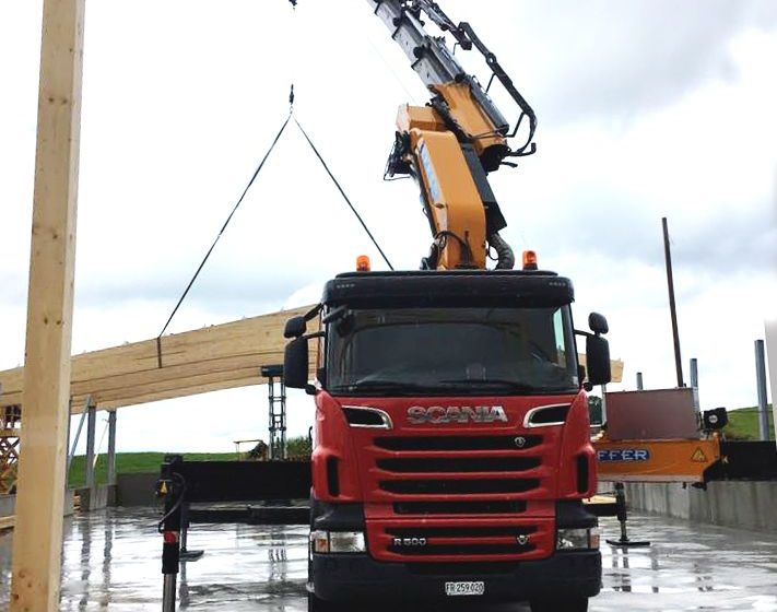 Crane for roofing – Effter Truck Cranes